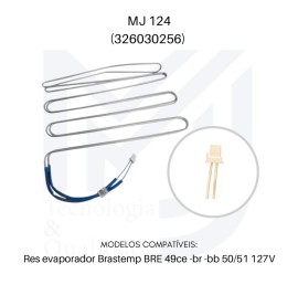 RESISTNCIA BRASTEMP BRE48/49/50/51 XRE48/49 / MJ124 (326030256) 127V