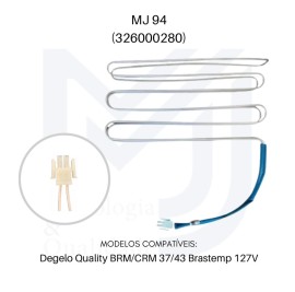 RESISTNCIA BRASTEMP / CONSUL BRM37/38/41/43/44 BRE43 BRG43/44 BRN43/44 BRV44 CRM37/38/42/46 KRM43/44 / MJ94 (326000280) 127V